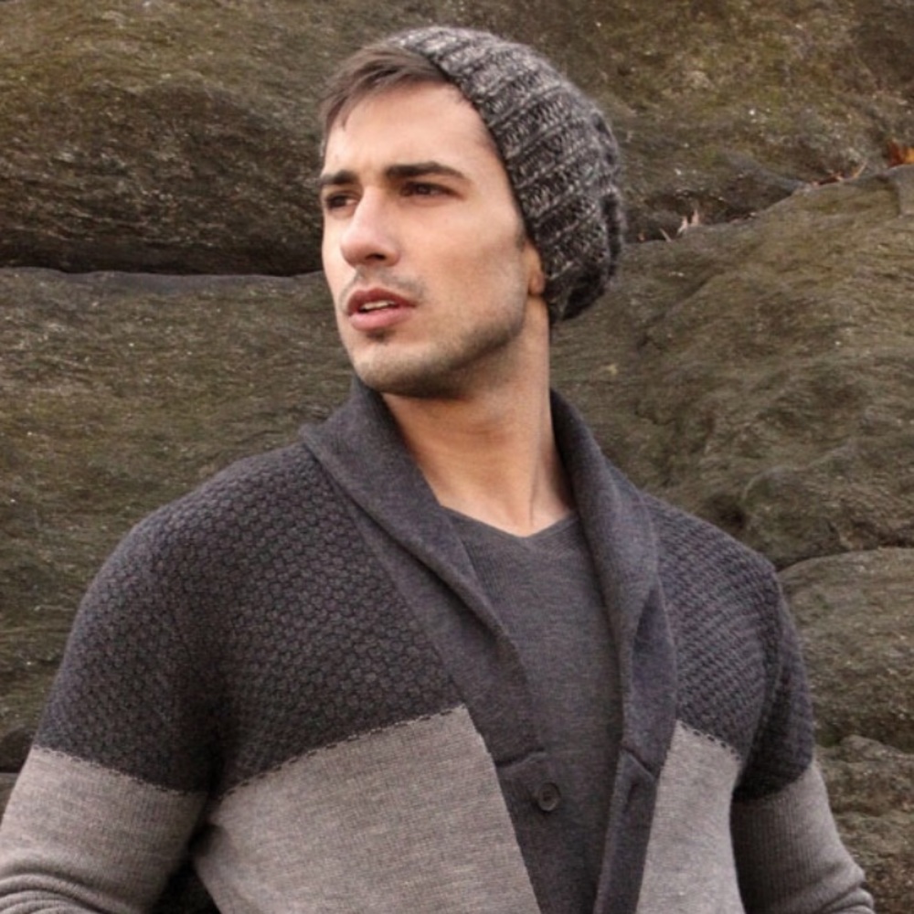 Christopher Fischer Men’s Wool Sweater Cardigan L